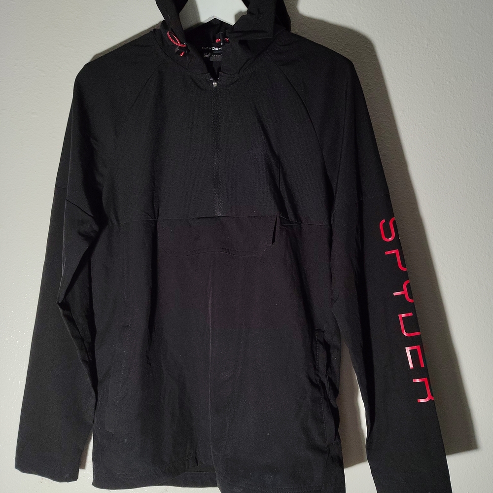 Spyder Black and Red Performance Jacket Athletic Design